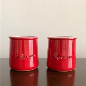 La Fermière Red Ceramic Jars